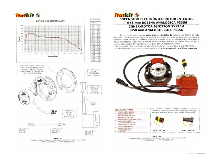 Ignition inner rotor Selettra by Italkit Puch universal