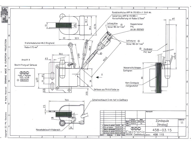 Zündung Innenrotor PVL Zündspule 458 115 product