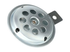 Claxon 6V DC 70mm gelijkspanning verzinkt model met gaten