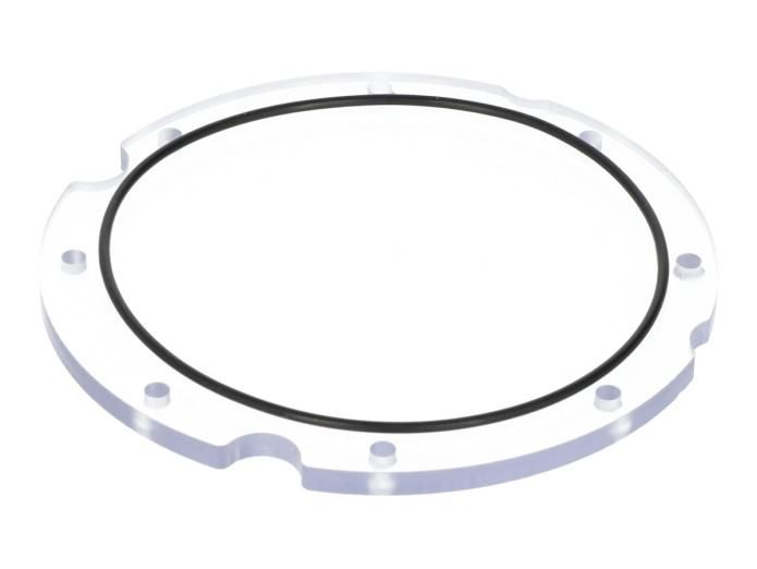 Kupplungsdeckel Puch Maxi S / N E50 Aluminium CNC transparent Glas Klar