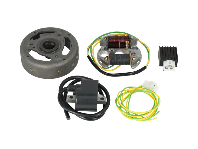 Ontsteking model Bosch rechtsdraaiend 12V 43W elektronisch CDI met vliegwiel en spanningsregelaar NTS product