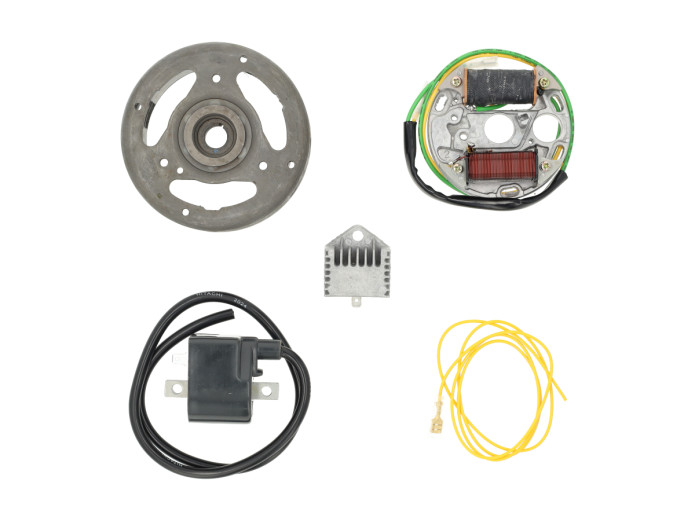 Ontsteking model Bosch Sachs 50S rechtsdraaiend 6V 33W elektronisch CDI met vliegwiel en spanningsregelaar NTS