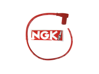 Zündkerzenkabel Rot NGK CR-4 Racing mit Zündkerzenstecker