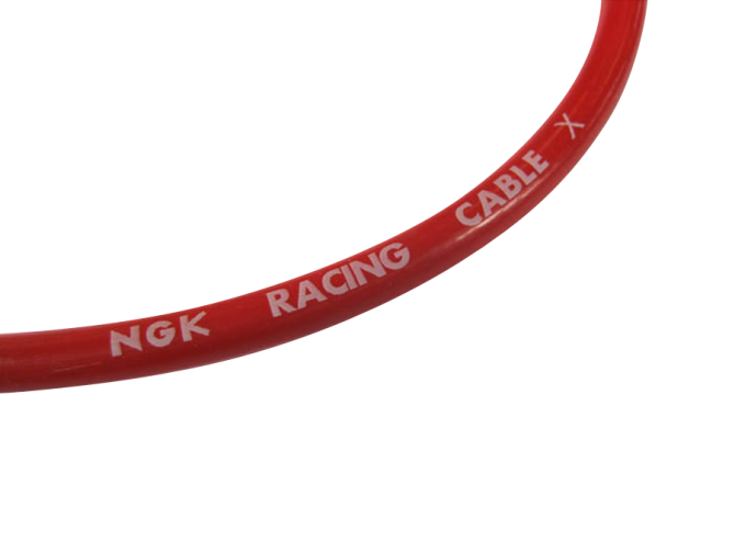 Spark plug cable red NGK CR-4 racing with spark plug cover product