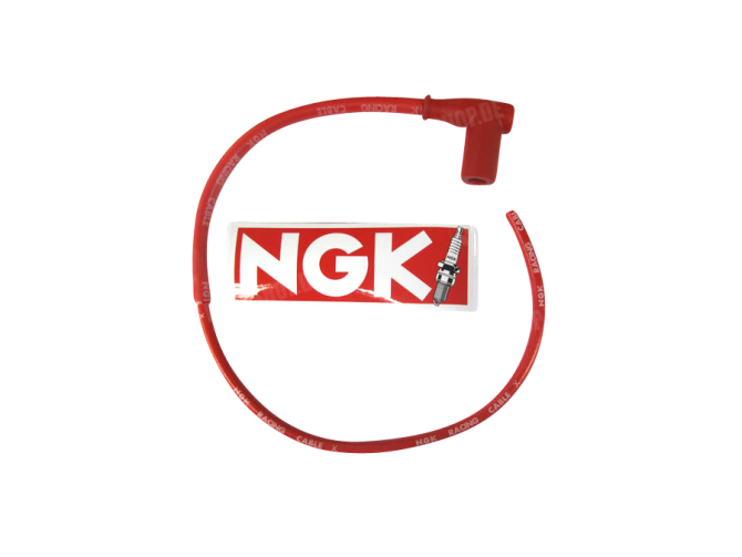 Zündkerzenkabel Rot NGK CR-4 Racing mit Zündkerzenstecker main