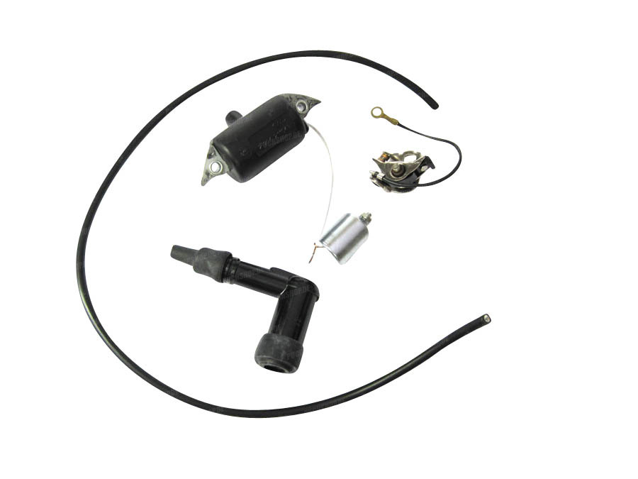Breaker point ignition set with NGK LB05F spark plug cover  product