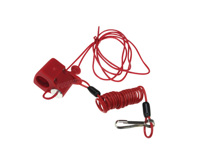 Schakelaar motor killswitch stuur montage luxe rood main