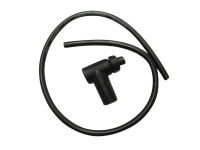 Spark plug cable black with spark plug cover 