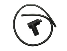 Spark plug cable black with spark plug cover 