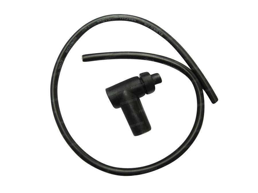 Spark plug cable black with spark plug cover  main