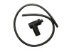 Spark plug cable black with spark plug cover  thumb extra