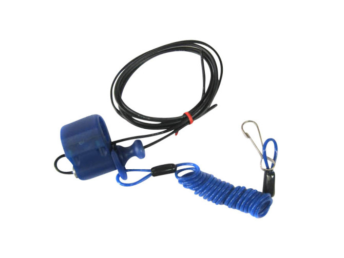 Schakelaar motor killswitch stuur montage luxe blauw product