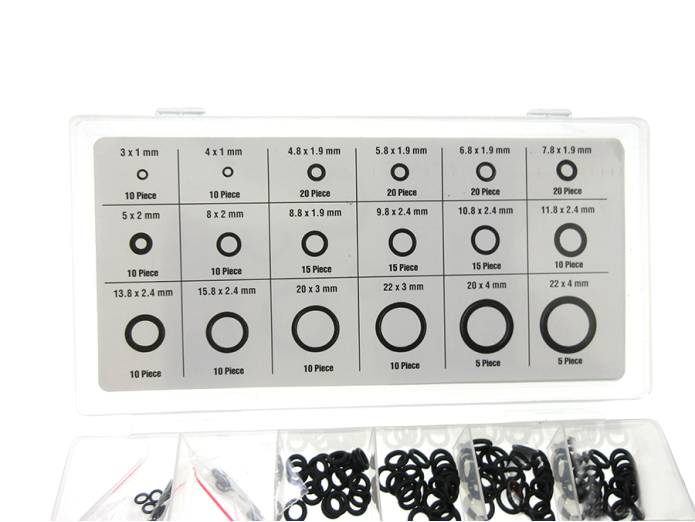 O-ring assortiment set 225-delig