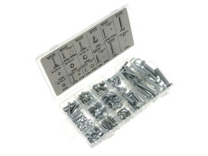 Bolts and nut assortment set 240-pieces galvanized