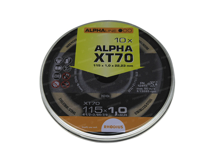 Angle grinder cutting disc 115x1mm (10 pieces) product