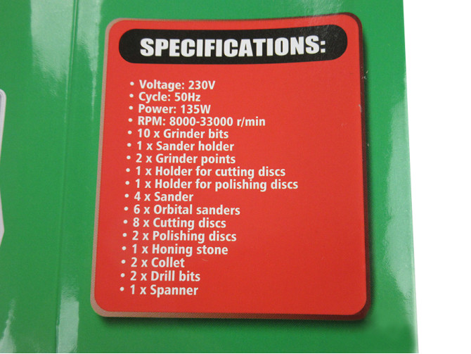 Multi tool 135W with accessories in case product
