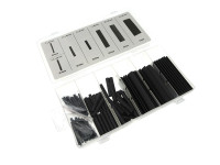 Krimpkous assortiment set zwart 127-delig