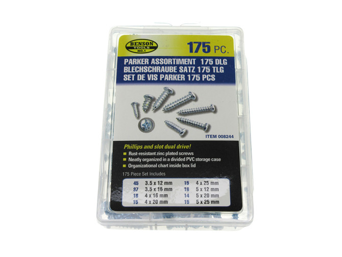 Screw assortment 175-pieces product