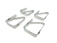 Tablecloth clip 4-pieces stainless steel