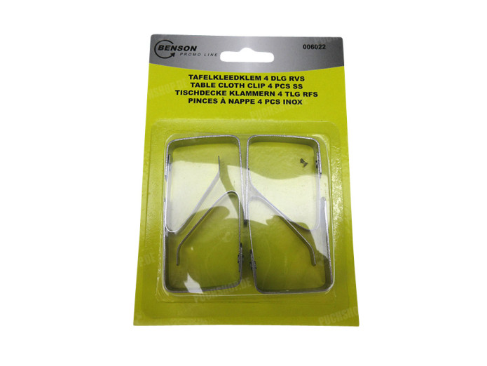 Tablecloth clip 4-pieces stainless steel