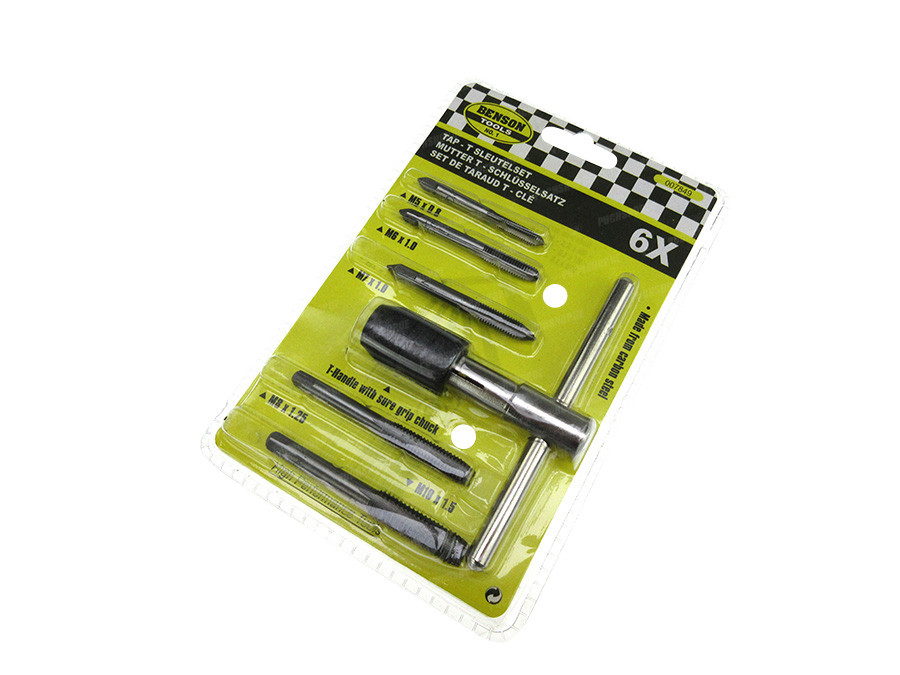 Tap t-wrench tool set 6-pieces product