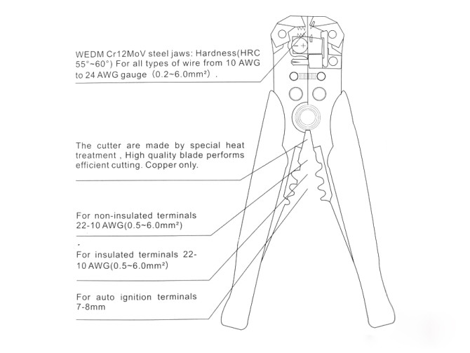 Elektro Kabelzangen / Abisolierzangen  product