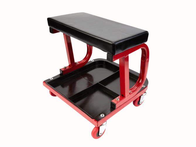 Workshop stool with storage on wheels product