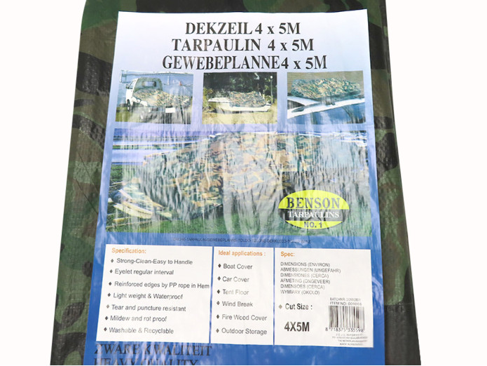 Abdecksegel 4x5 Meter Army