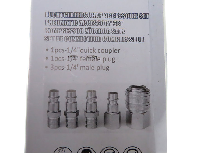 Compressor accessory set 5 pieces product