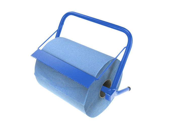 Paper roll / powder cloth holder metal blue product