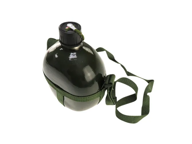 Field bottle 1.7 litre army green with carrying strap product