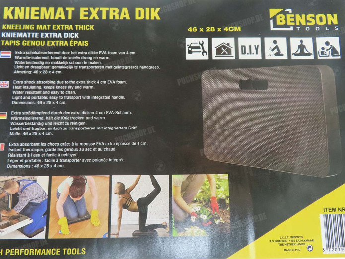 Kniematte 46x28x4cm extra dick 