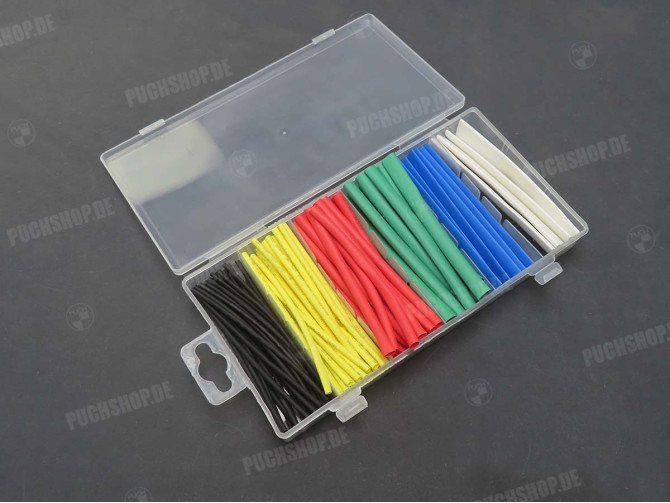 Electric cable heatshrink assortment 6 colors 100-pieces main