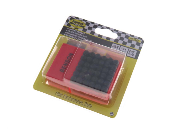 Schlagzahlen- und Buchstaben 5mm 36-Teilig product
