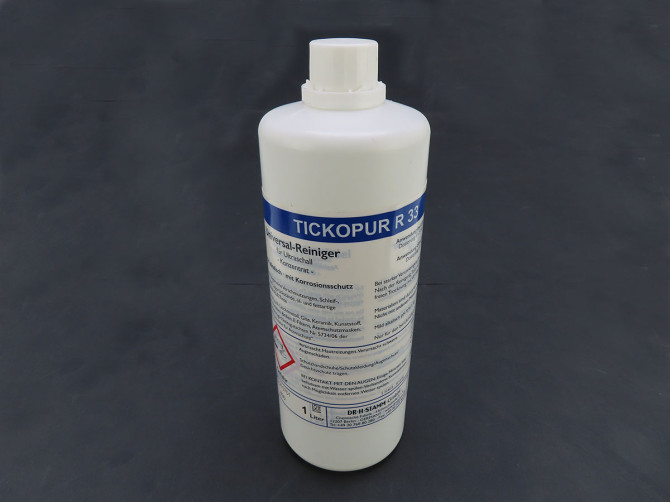 Ultrasonic cleaner cleaning fluid Tickopur R33 1L product