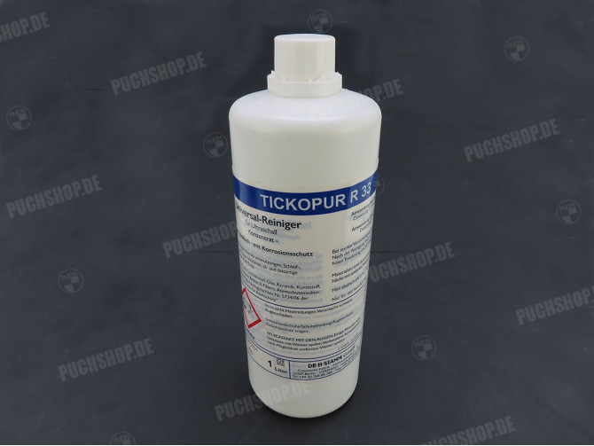 Ultrasonic cleaner cleaning fluid Tickopur R33 1L main