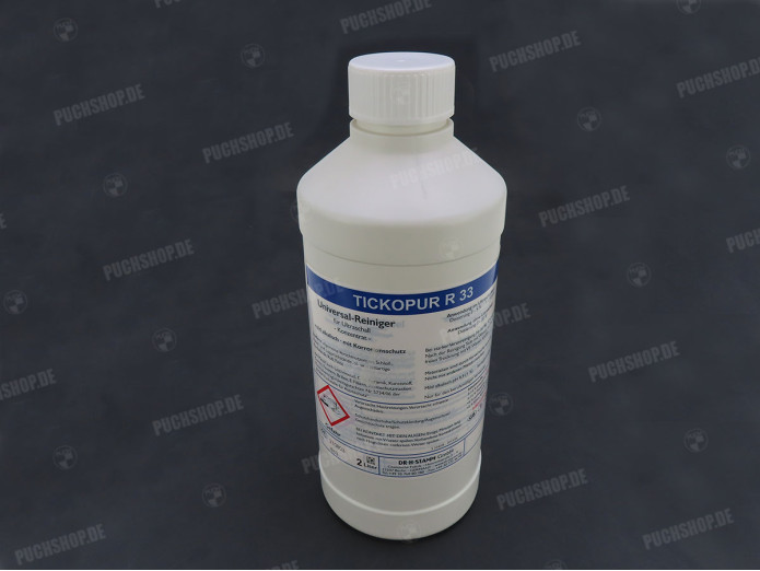 Ultrasoon reiniger reinigingsvloeistof Tickopur R33 2 liter