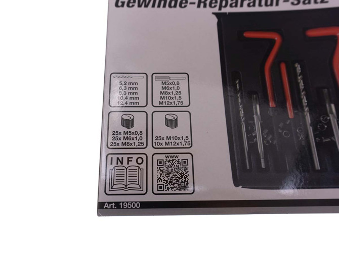 Helicoil reparatieset M5-M6-M8-M10-M12 BGS Technic  product