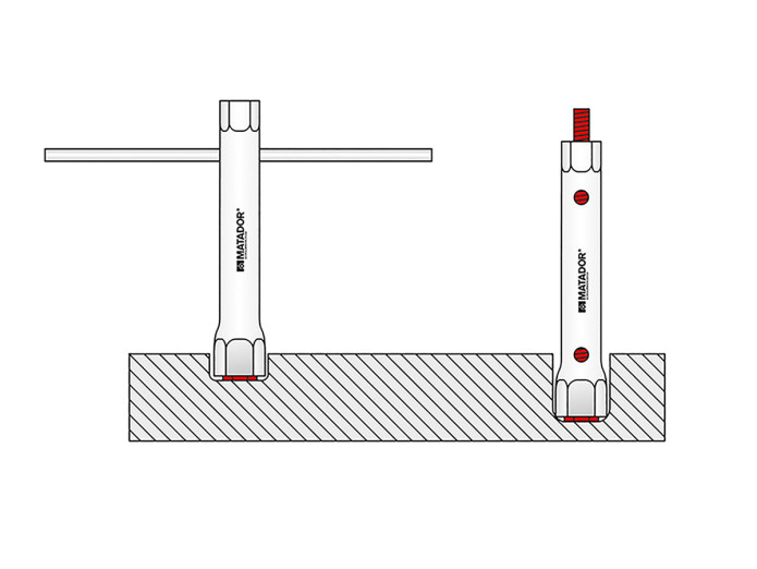 Rohrsteckschlüssel 30mm / 32mm Matador