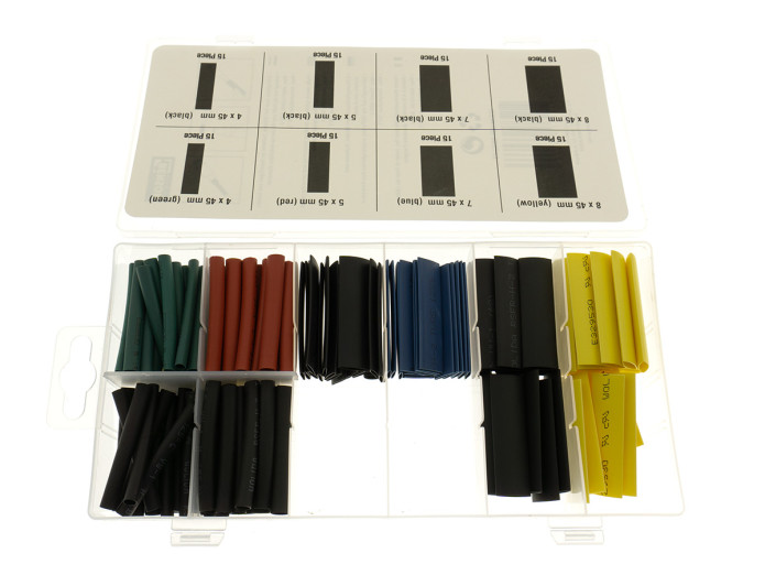 Krimpkous assortiment set 5 kleuren 120-delig