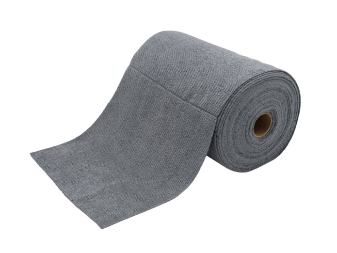 Microvezeldoek grijs soft 30x30cm op rol - 75 stuks