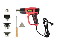 Heat gun 1000 watt / 2000 watt with attachments in storage case Heat gun 1000 watt / 2000 watt with attachments in storage case