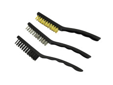 Steel brush tool plastic 3-pieces set