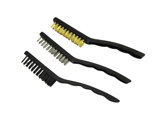 Steel brush tool plastic 3-pieces set product