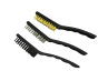 Steel brush tool plastic 3-pieces set thumb extra