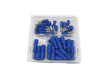 Elektro Kabelschuhe Sortiment Blau 50-Teilig