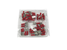 Electric cable shoe assortment red 50-pieces