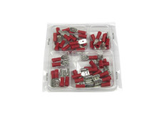 Electric cable shoe assortment 50-pieces red 