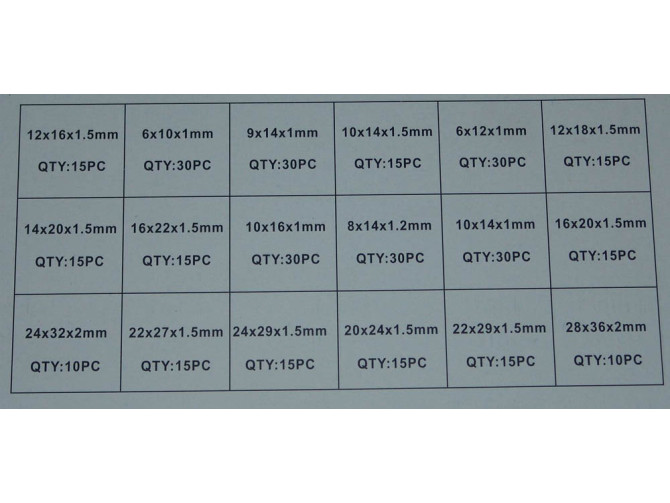 Koperring assortiment set 350-delig product