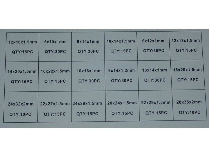 Koperring assortiment 350-delig product